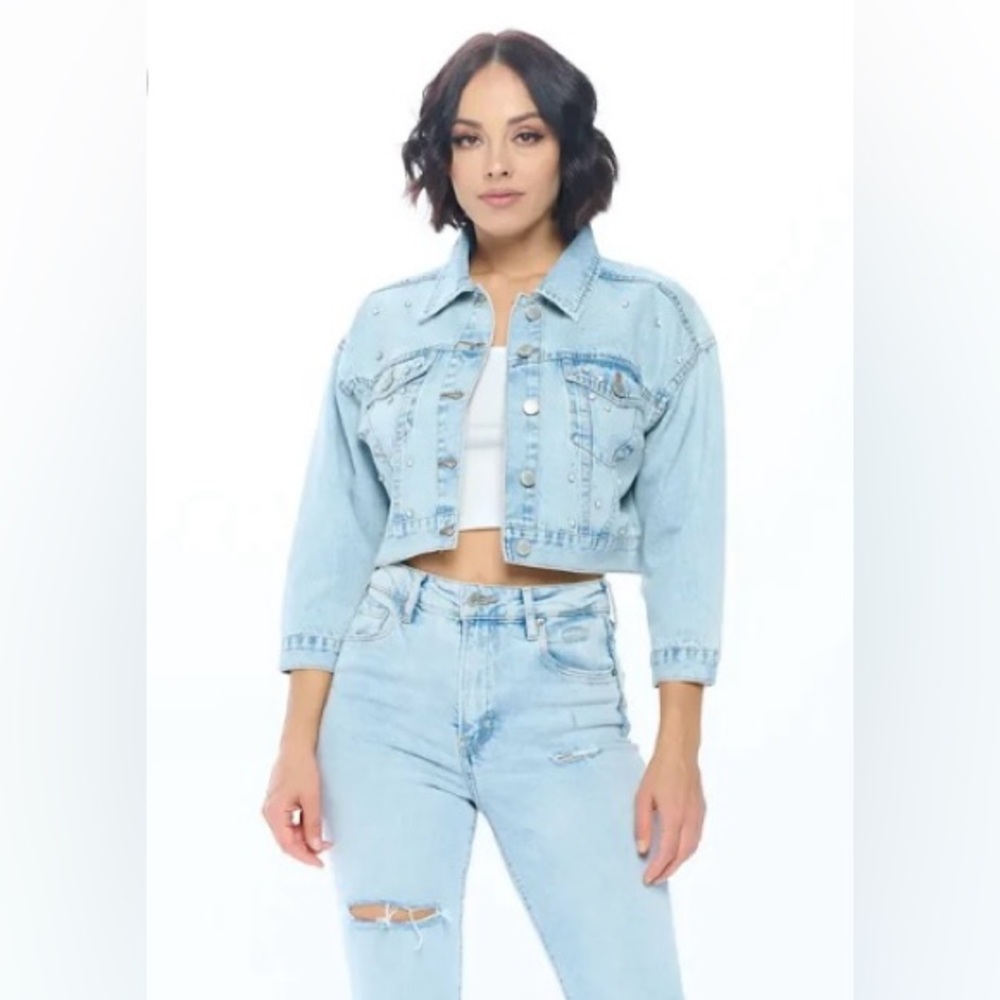 Studded Women’s Denim Jacket